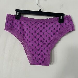 NEW SAVAGE X FENTY COTTON ESSENTIAL LACE TRIM CHEEKY PANTY SIZE: 2X
